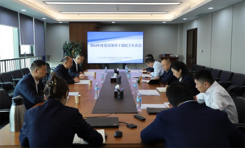 甘肃资管党总支召开2024年度民主生活会
