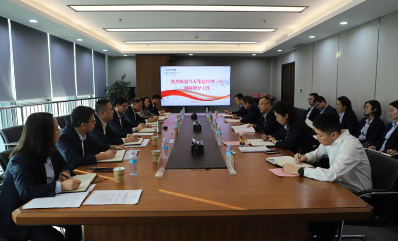 马万荣一行到甘肃资管调研指导工作